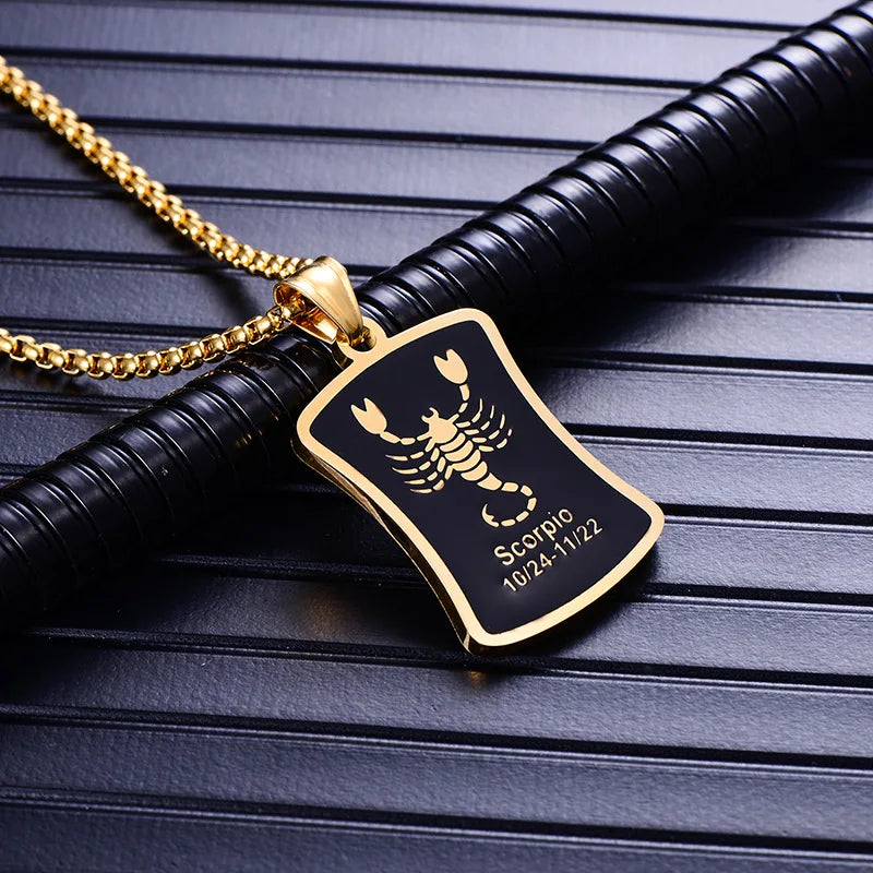 Scorpio 12 Constellations Necklace