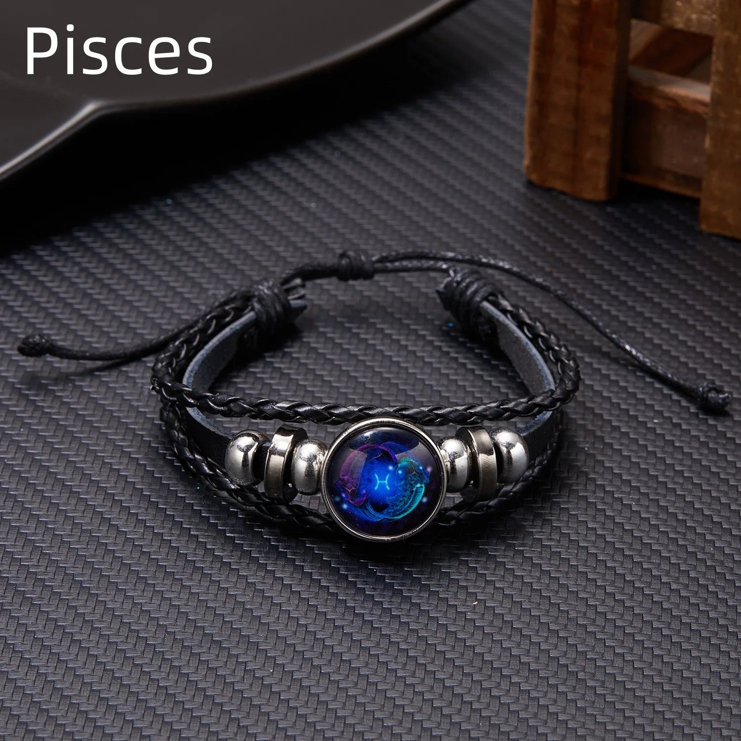 12 Constellation Zodiac Sign Charm Luminous Bracelets