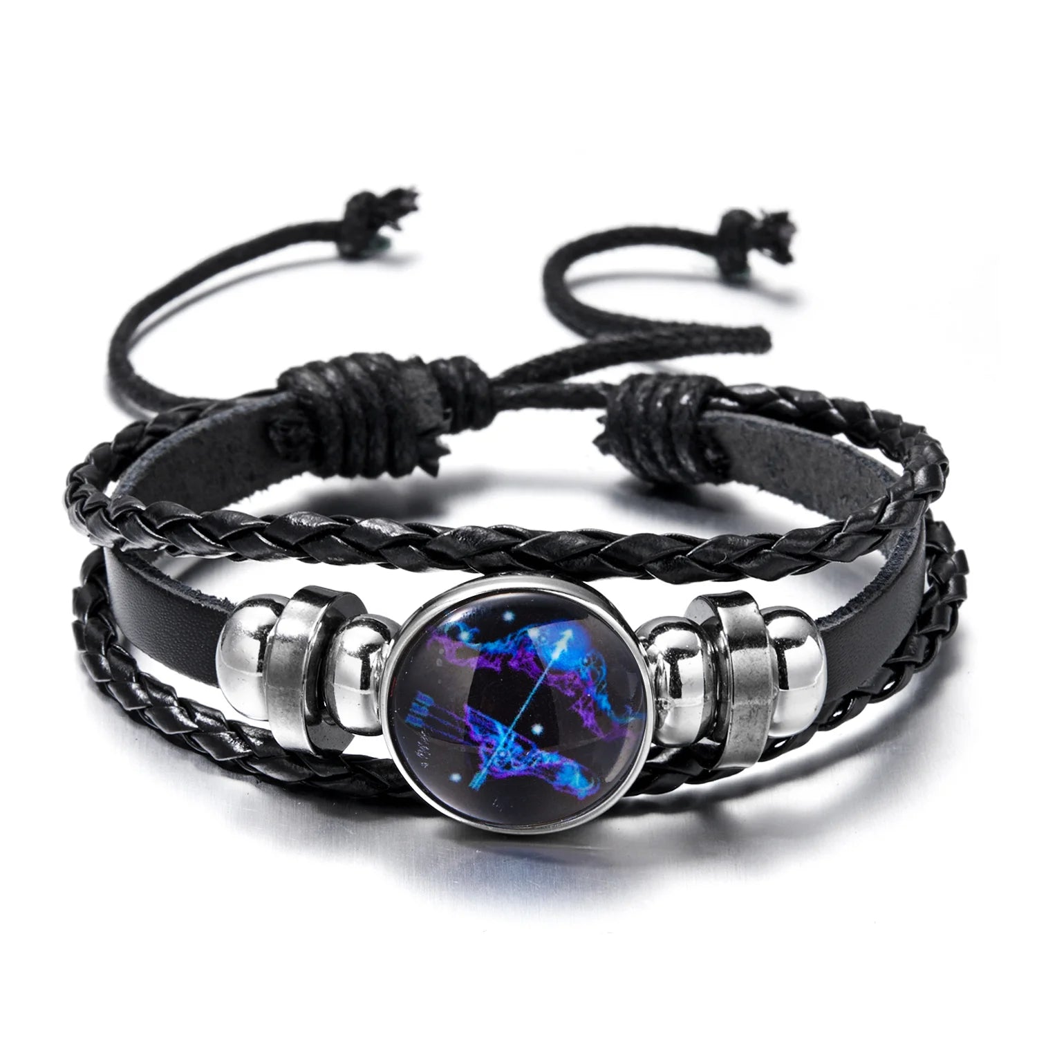 12 Constellation Zodiac Sign Charm Luminous Bracelets