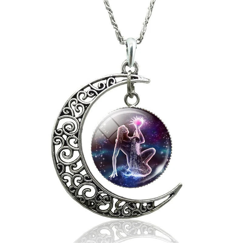 12 Constellation Necklace Zodiac Signs