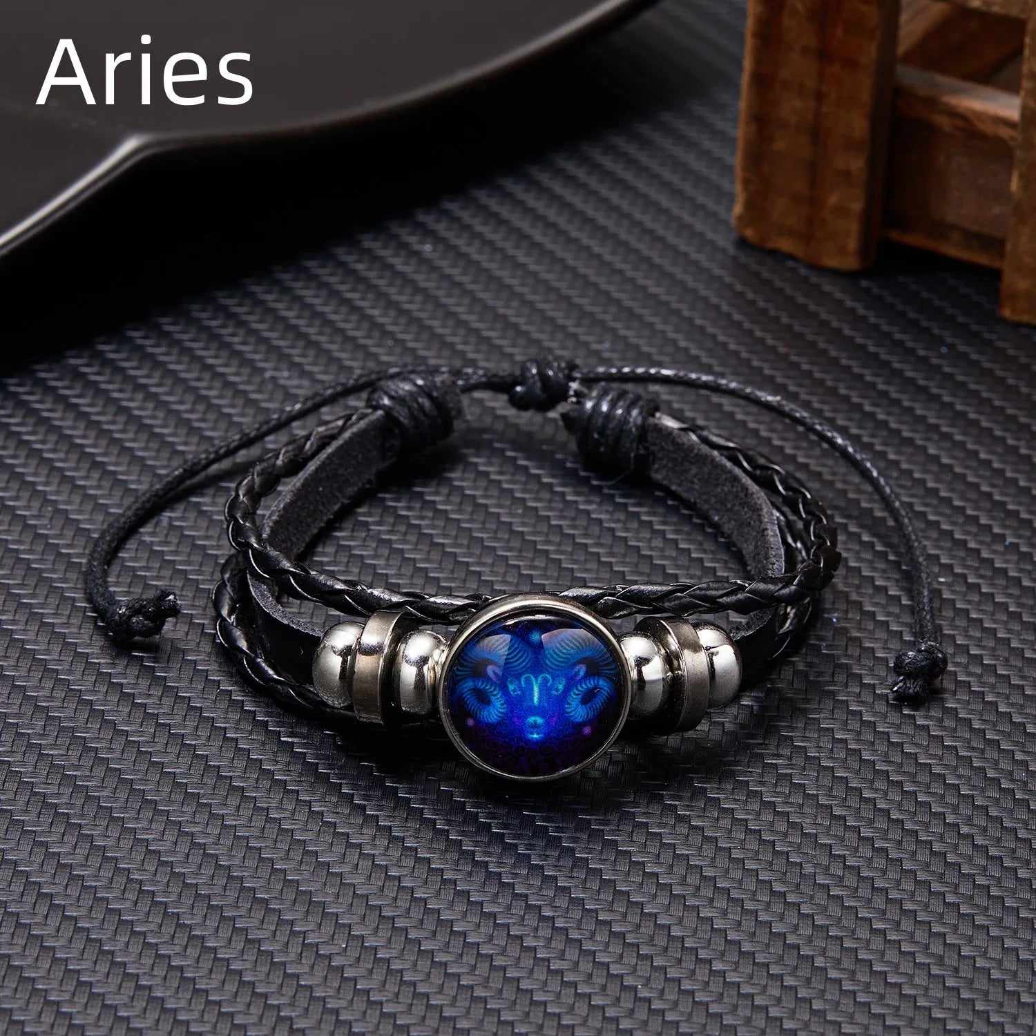 12 Constellation Zodiac Sign Charm Luminous Bracelets