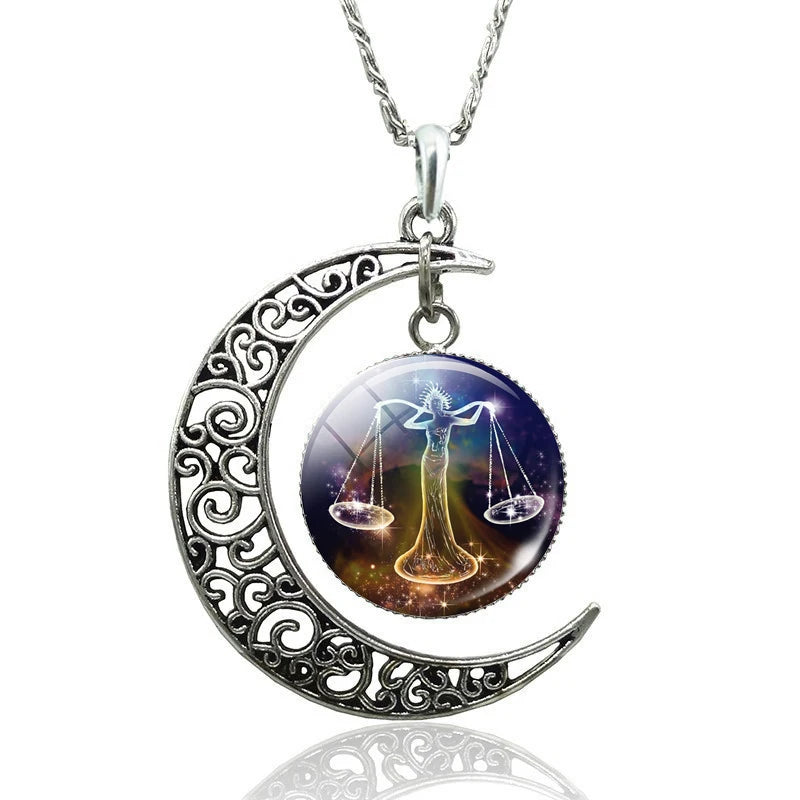 12 Constellation Necklace Zodiac Signs