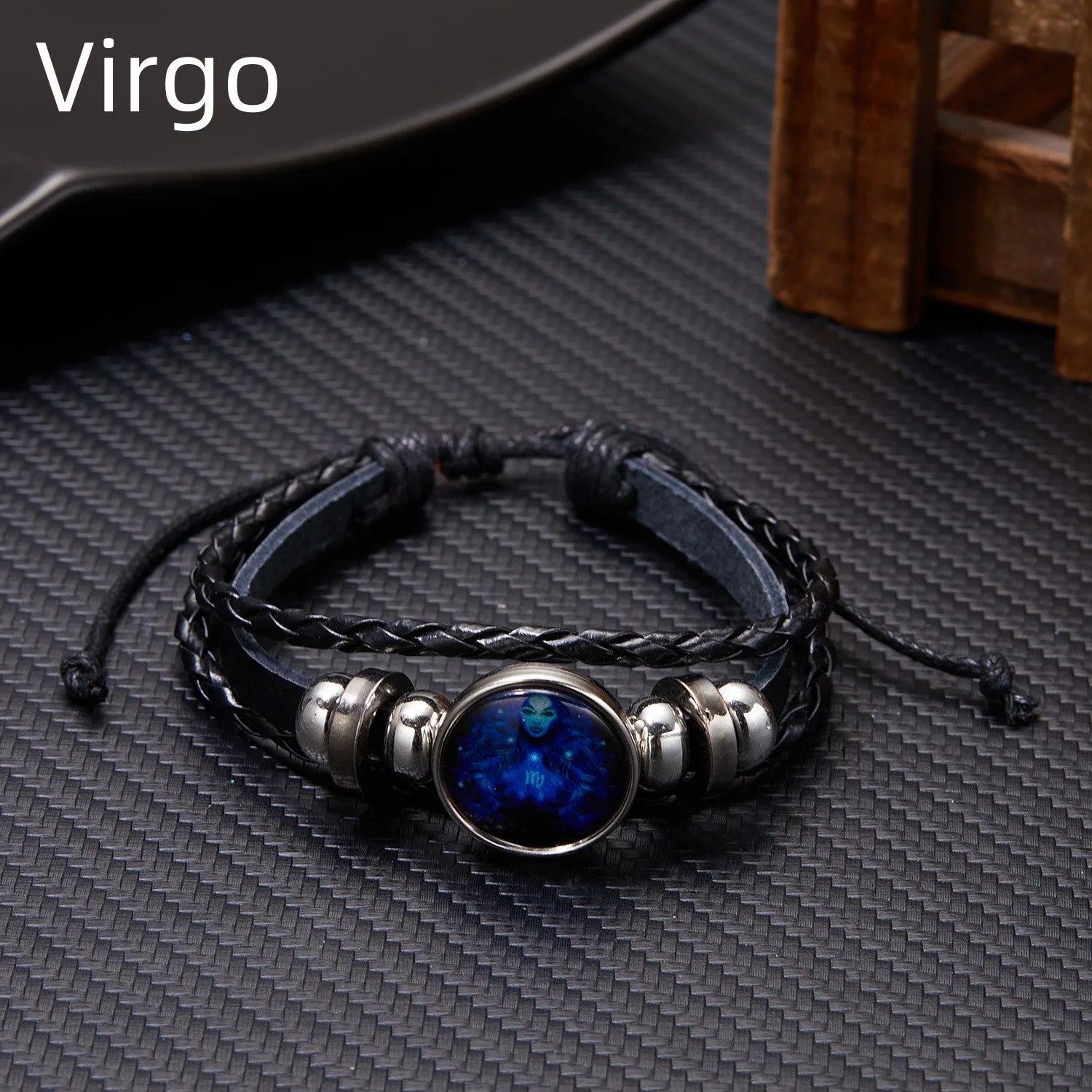 12 Constellation Zodiac Sign Charm Luminous Bracelets