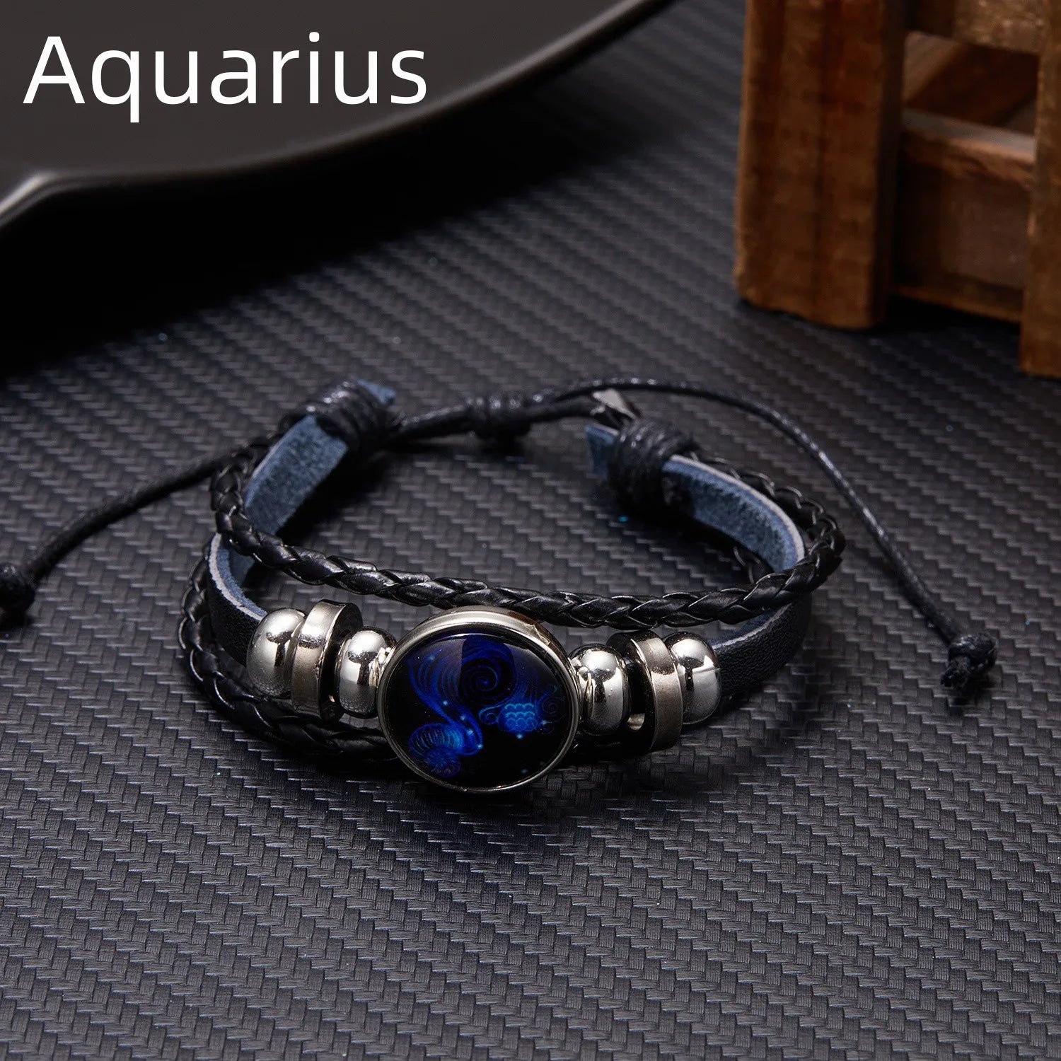 12 Constellation Zodiac Sign Charm Luminous Bracelets