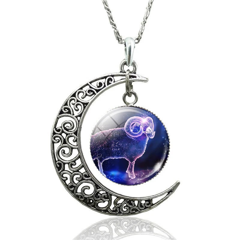 12 Constellation Necklace Zodiac Signs