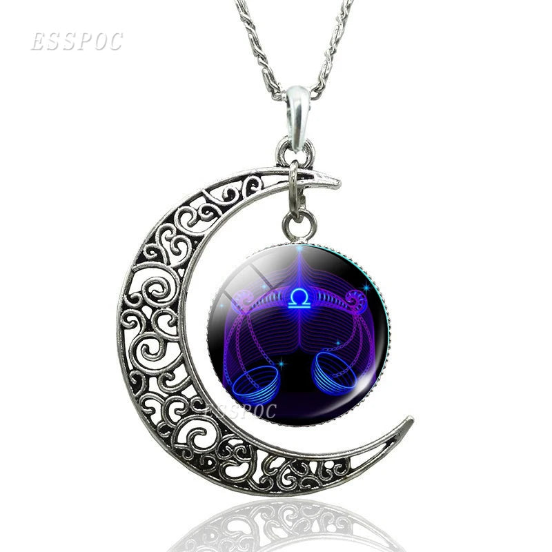 12 Constellation Necklace Zodiac Signs