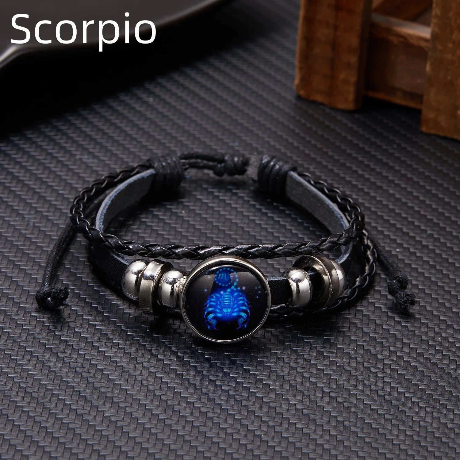 12 Constellation Zodiac Sign Charm Luminous Bracelets
