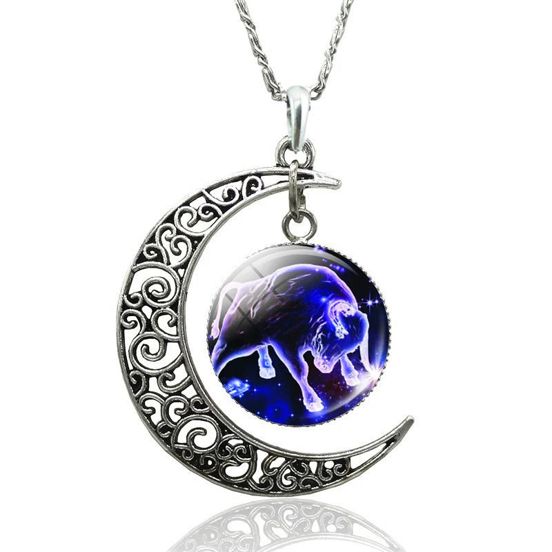 12 Constellation Necklace Zodiac Signs