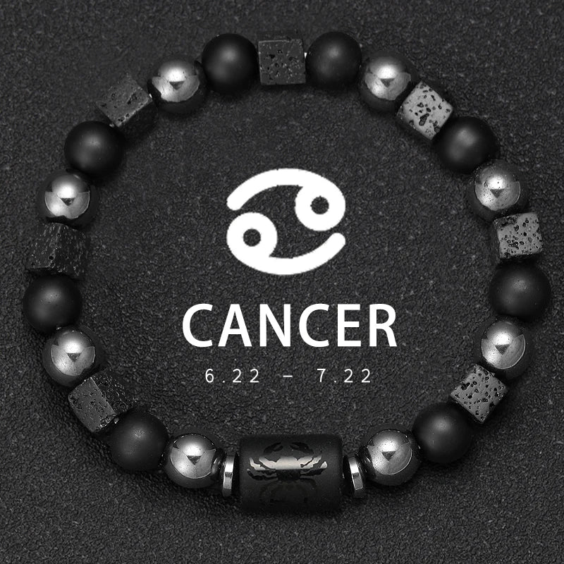 12 Constellation Zodiac Bracele Signs Beads